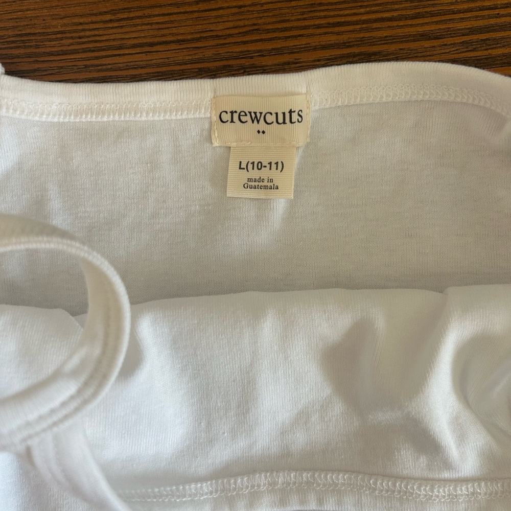 Crewcuts Classic White Sleeveless Top